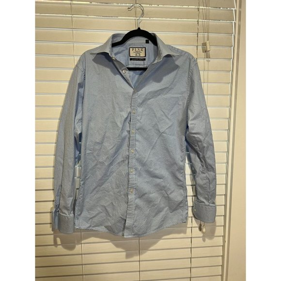 Thomas Pink Long Sleeve‎ Button Up Shirt - Size 16.5 - Picture 1 of 4